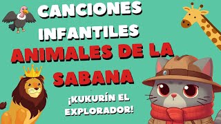 El gato Kukurín  Los animales de la sabana Canciones infantiles babyshark plimplim animals cat [upl. by Lateehs550]