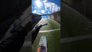 GoPro  Wakeskating a Dam 🎬 Loïc Benoit Shorts Wakeskate [upl. by Ylrebnik150]