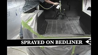 How To Sprayed On Bedliner on Jeep Using SEM RockIt Liner [upl. by Etnecniv291]