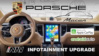 Revamp Your Porsche Macan TeslaStyle Android Screen With Apple CarPlay amp Android Auto  4x4Shopca [upl. by Smaoht]