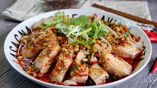 Super Easy Szechuan Spicy Chicken 口水鸡 Chinese Mala Chicken Recipe • Mouthwatering Saliva Chicken [upl. by Aitak]