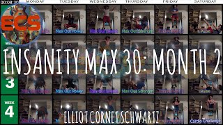 Insanity Max 30 Month 2  Fitness Timelapse [upl. by Herwig]