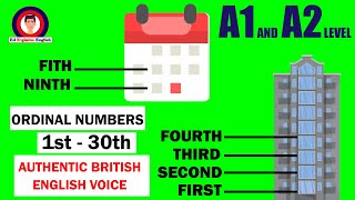 Learn the Ordinal Numbers in English  How to say and write them [upl. by Lindgren]