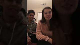 Isabella Gomez with Rhenzy Feliz live Instagram stream January 3 2019 [upl. by Ynoyrb]