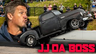 Memphis Street Outlaw JJ Da Boss Throws Big Tire Race in Virginia [upl. by Ilrahc]