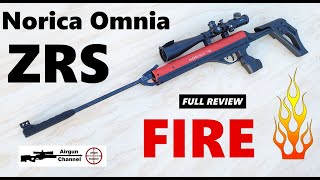 Norica FIRE Omnia ZRS ZeroRecoil Break Barrel Air Rifle Review in 22 [upl. by Ggerg]