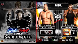 WWE SmackDown Vs RAW 2007 Reboot Edition WIP  All Final Roster Reveal  PS2 Mod [upl. by Lizabeth]