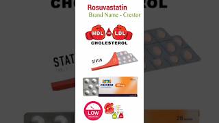 rosuvastatin crestor tablet best for H D l L D L low cholesterol youtoube short video💞💞💞 [upl. by Lundt]