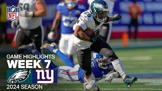 Philadelphia Eagles vs New York Giants Game Highlights  NFL 2024 Season Week 7 [upl. by Natsyrt]