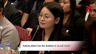 Nakalabas na ng bansa si Alice Guo  24 Oras [upl. by Giefer]