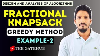 Knapsack Problem using Greedy Method  Example2  GATECSE  DAA [upl. by Liana]