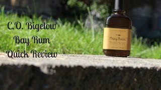 CO Bigelow Bay Rum Fragrance  Cologne Quick Review [upl. by Volnak]