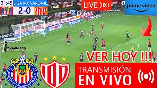 Chivas vs Necaxa En Vivo donde ver a que hora juega PARTIDO HOY CHIVAS VS NECAXA J13 TV USA [upl. by Solohcin]