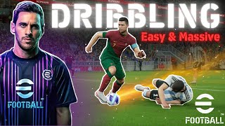 eFootball EASY amp MASSIVE Dribbling Tutorial ⚡️ [upl. by Wiskind]