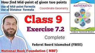 Class 9 Exercise 72 NBF Maths Ex 72 Class 9th federal board FBISE Math national Book foundation [upl. by Lewin]