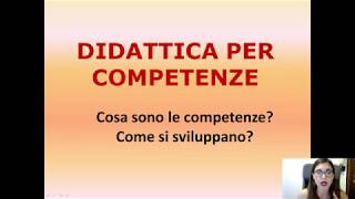 DIDATTICA PER COMPETENZE prepariamocialFIT [upl. by Rosalind]