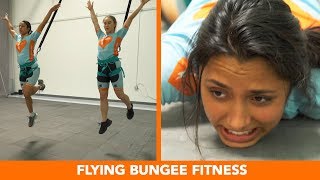 We Tried The Flying Bungee Workout [upl. by Aramit]