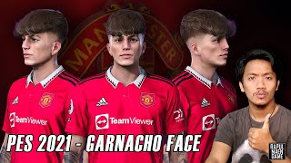 PES 2021 ALEJANDRO GARNACHO FACE SIDER VERSION  PES 2021 FOOTBALL LIFE 2023 [upl. by Freddie]