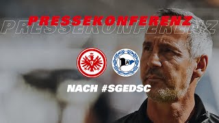 quot6500 Zuschauer guter Schritt in die richtige Richtungquot  PK nach Eintracht Frankfurt  Bielefeld [upl. by Yelsnit]