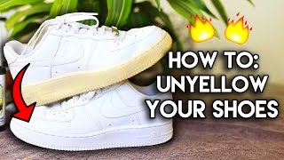 Most Frequently Asked Questions How to Unyellow amp Restore Yellowed Shoe Soles [upl. by Attelliw]