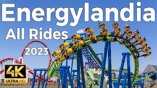 Energylandia 2023 Poland  All Major Rides Roller Coasters [upl. by Ringler]