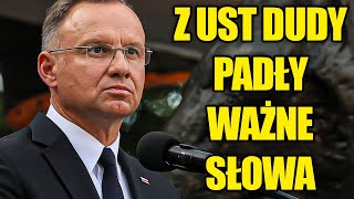 To ważne przemówienie Prezydenta Dudy wzruszyło miliony Polaków [upl. by Jackqueline]