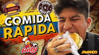 ¿Cómo es la COMIDA RÁPIDA de franquicias en COLOMBIA 🍗🍔🧇 [upl. by Devondra]