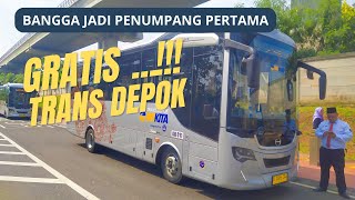 GRATIS 6 BULAN TRANS DEPOK BANGGA JADI PENUMPANG BERTAMA [upl. by Selia]