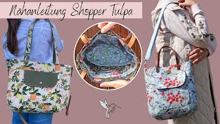 Nähanleitung Shopper Tulpa [upl. by Aerdnat115]