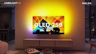 Nouveauté tv OLED759 AMBILIGHT 2024 [upl. by Smailliw]