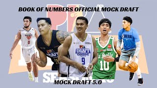 Official 2024 PBA Mock Draft 50 [upl. by Lunn]