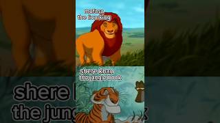 shere khan vs mufasa edit disney tiger lion sherekhan mufasa lionking junglebook [upl. by Wolk625]