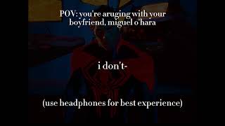 arguing with miguel ohara your boyfriend  asmr ai audio bilingual [upl. by Latsyrhc375]