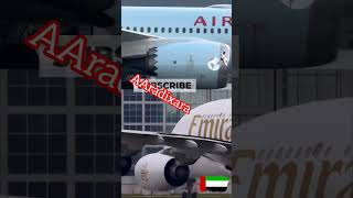 After landing of Air Canada plane Emirates plane [upl. by Colas]