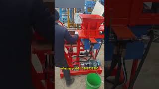 Hi Small Manual Diesel Soil Compressed Stablized Earth Brick Machine for Issbs blocks claybrick [upl. by Keithley]