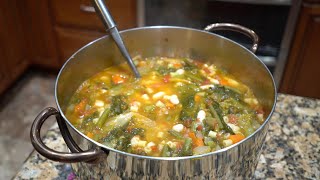 Italian Grandma Makes Minestrone Soup [upl. by Sirama450]