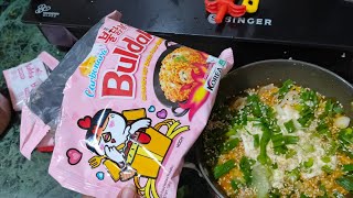 how to make spicy 🔥 Carbonara Ramen with Buldak quot 🍜 buldak koreanramen carbonara [upl. by Sexela544]