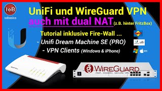 UniFi Netzwerk  WireGuard VPN auf der UDM SE hinter einer FrizBox [upl. by Minne]