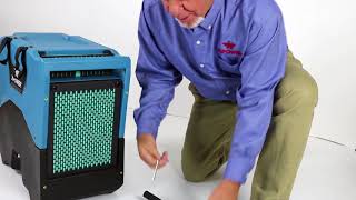 XPOWER Industrial Grade LGR Dehumidifier XD85LH  How To Assemble Handle [upl. by Ayekram]