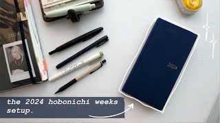 how I use my hobonichi weeks mega  2024 setup [upl. by Imar889]