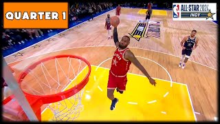 2024 NBA AllStar Game  East vs West  Quarter 1 Full Highlights [upl. by Carleen]