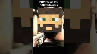 POV Tu as les 300 Followers  POV You Reached 300 Follows Minecraft minecraftmemes 300 [upl. by Enneirda]