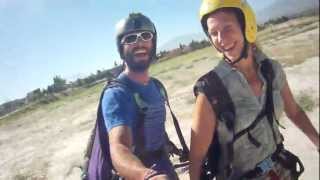 Paragliding over Hieropolis Pamukkale Turkey [upl. by Retrop]