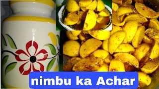 nimbu ka Aisa Achar salo sal kharab nahin hoga10minute mein banne wala instant Acharunique cooking [upl. by Giusto]