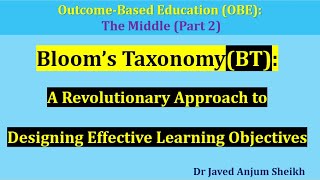 Bloom’s TaxonomyBT  What is OutcomeBased Education OBE [upl. by Asenab943]