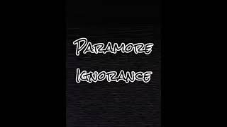 Paramore  Ignorance guitar backing track  vocal [upl. by Nojid447]