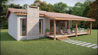 Casa de Campo Pequena 65m² – Simples e Aconchegante [upl. by Wayne]