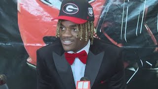 KJ Bolden commits to Georgia says decision came down to what would lead him to NFL [upl. by Budworth567]