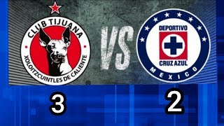 Xolos  Cruz Azul 32  GOLES  Jornada 7  Liga MX  Debut Santiago Gimenez [upl. by Klepac906]