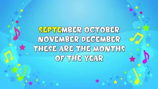 12 Months of the Year ♫ Learn Months Song ♫ with Don Monopoli ♫ Kids Songs by The Learning Station [upl. by Adleremse]